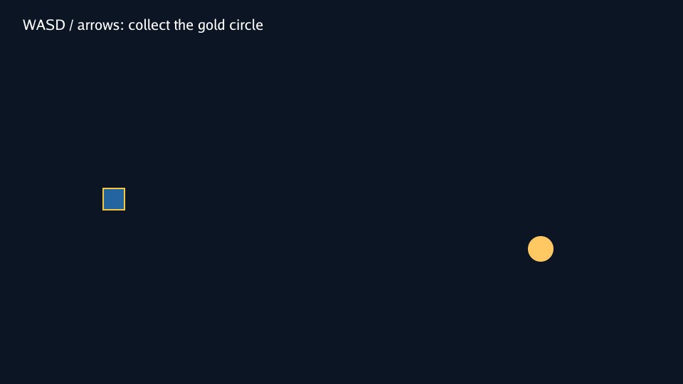 A 2D sprite beside vector shapes and text